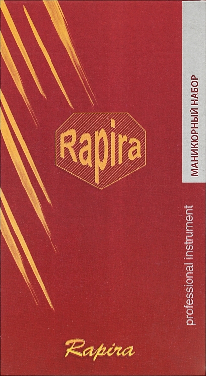 Манікюрний набір, А12, блакитний з квітами - Rapira — фото N3