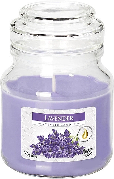 Ароматична свічка в банці "Лаванда" - Bispol Scented Candle Lavender — фото N1