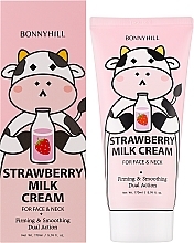 Крем для обличчя та шиї з екстрактом полуниці та молока - Bonnyhill Strawberry Milk Cream — фото N2