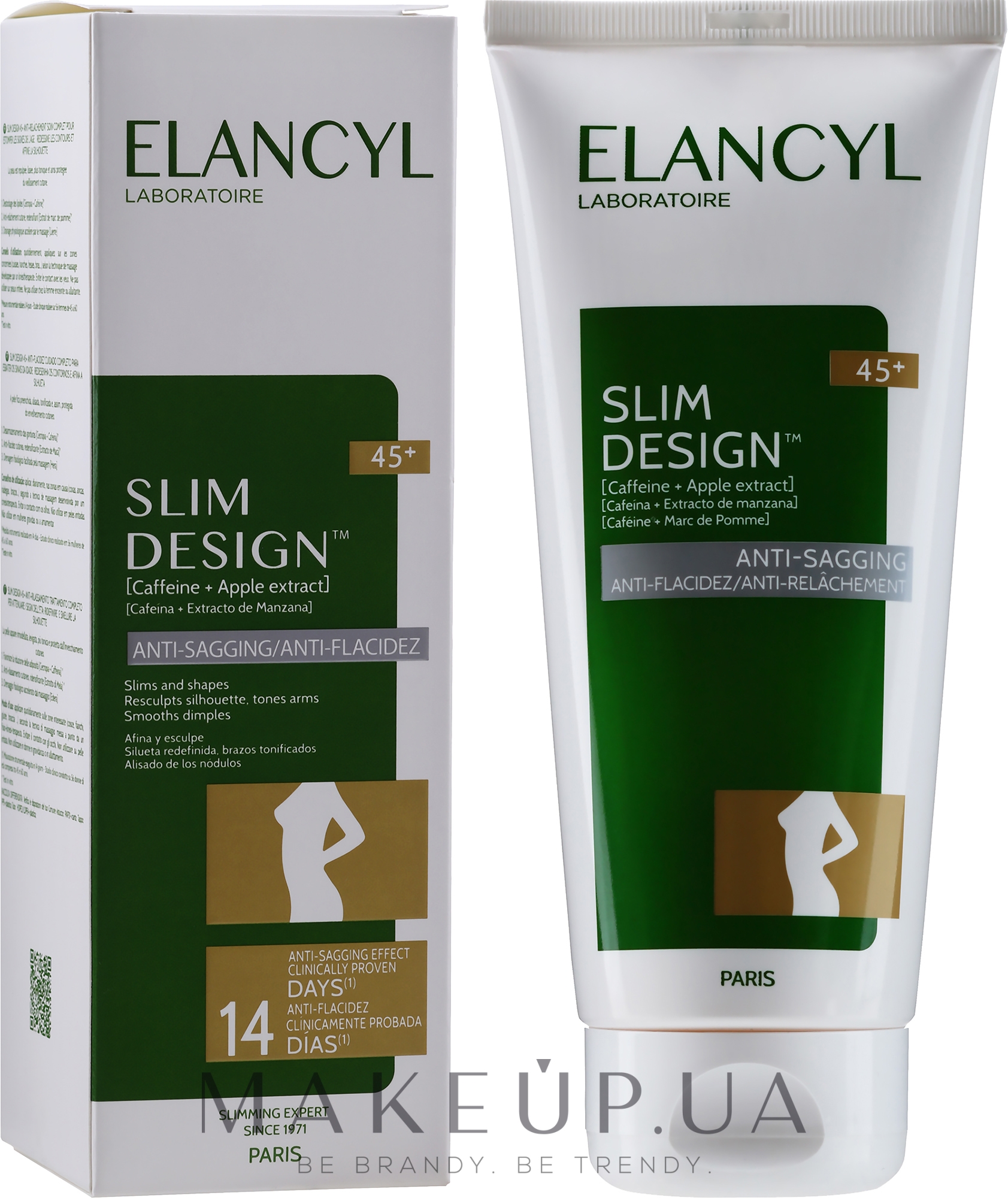 Противоцеллюлитный крем 45+ - Elancyl Slim Design 45+ Cream — фото 200ml