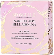 Пінна багаторазова губка для душу - Spongelle Elevation Body Wash Infused Buffer Naked Lady Belladonna — фото N2