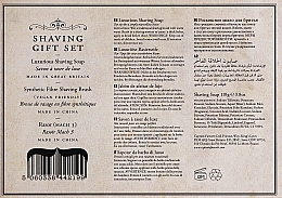 Набір - Captain Fawcett Shaving Gift Set (razor/1pc + shaving soap/110g + shaving brush/1pc) — фото N2