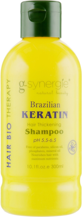 Шампунь для волос с кератином - G-synergie Brazilian Keratin Hair Shampoo — фото N1