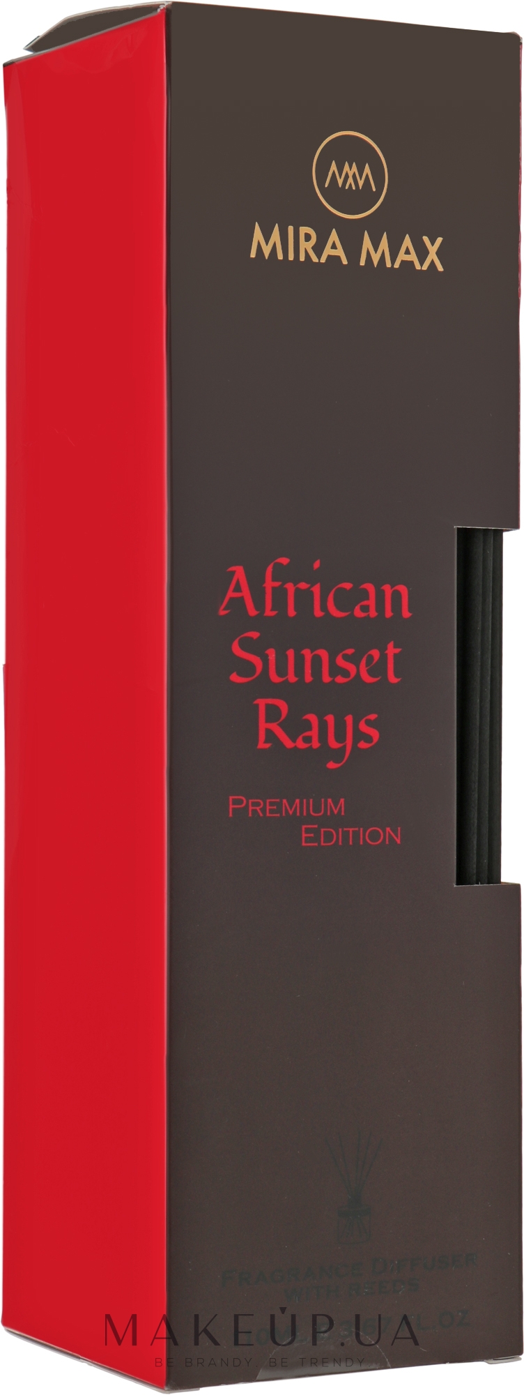 Аромадиффузор - Mira Max African Sunset Rays Fragrance Diffuser With Reeds Premium Edition — фото 110ml