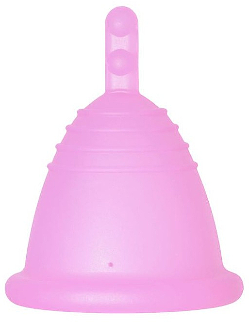 Менструальна чаша з ніжкою, розмір М, рожева - MeLuna Soft Shorty Menstrual Cup — фото N1