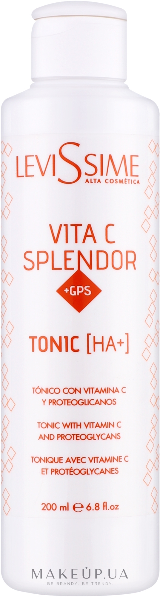 Тоник с витамином С - LeviSsime Vita C Splendor + GPS Tonic [HA +] — фото 200ml