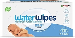 Дитячі вологі серветки, 540 шт. - WaterWipes Baby Wipes — фото N1