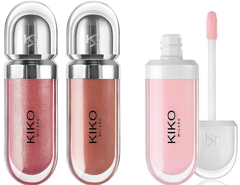 Набір - Kiko Milano Glossy Lip Set (lip/3*6,5ml) — фото N3