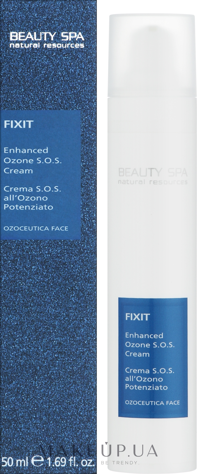 Озоновий крем для обличчя для усунення почервоніння - Beauty Spa Ozoceutica Face Fixit Enhanced Ozone SOS Cream — фото 50ml