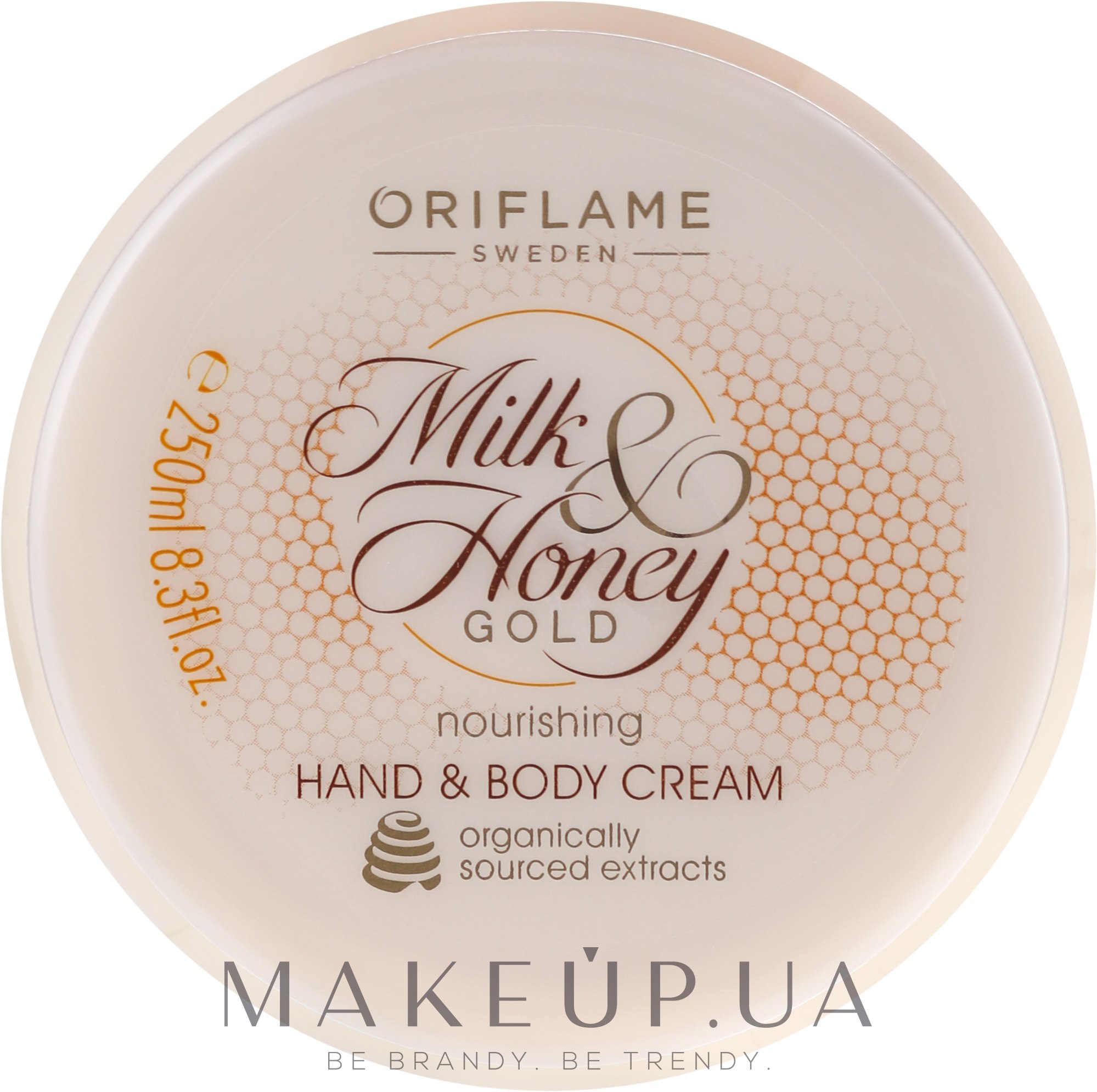 Питательный крем для рук и тела "Молоко и мед-Золотая серия" - Oriflame Milk Honey Hand Body Cream — фото 250ml