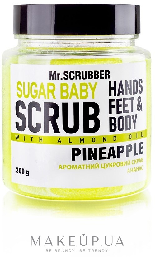 Цукровий скраб для тіла Pineapple - Mr.Scrubber Sugar Baby Hands Feet & Body Scrub — фото 300g