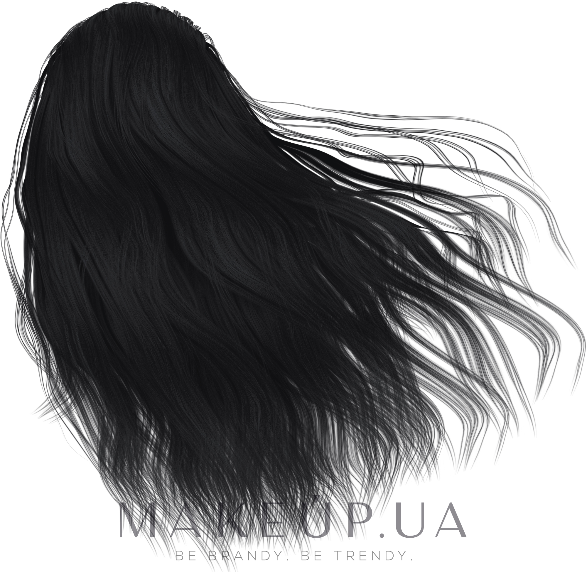 Крем-краска для волос с коллагеном - Shot Dna Hair Color Crem — фото 1 - Черный