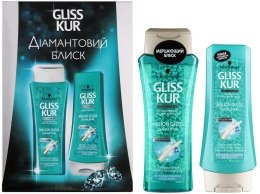 Духи, Парфюмерия, косметика Набор "Ослепительное сияние" - Gliss Kur Million Gloss (shm/250ml + balm/200ml)