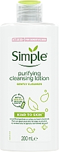 Очищувальний лосьйон для обличчя - Simple Kind To Skin Purifying Cleansing Lotion — фото N1