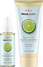 Набор - Pupa Fruit Lovers Bergamot (sh/milk/200ml + b/spray/100ml + box) — фото N2