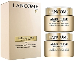 Духи, Парфюмерия, косметика Набор - Lancome Absolue Eye Precious Cells Intense Revitalizing Eye Cream Duo (eye/cr/2x15ml)