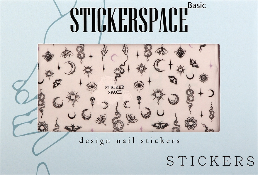 Дизайнерские наклейки для ногтей "Moon" - StickersSpace — фото N1