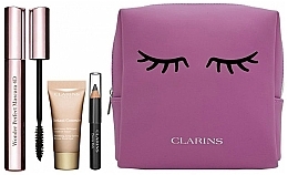 Парфумерія, косметика Набір - Clarins Wonder Perfect Mascara 4D Set (mascara/8ml + pencil/0.39g + concealer/5ml + bag)