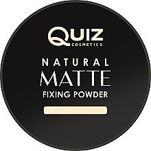 Парфумерія, косметика Пудра для закріплення макіяжу - Quiz Cosmetics Natural Matte Fixing Powder