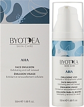Отшелушивающая восстанавливающая эмульсия для лица - Byothea AHA Exfoliating Face Emulsion — фото N2