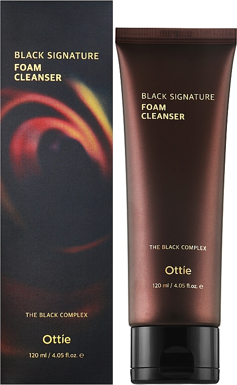 Мягкая пенка для умывания с муцином улитки - Ottie Black Signature Foam Cleanser — фото N2