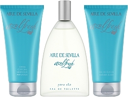 УЦІНКА Instituto Espanol Aire De Sevilla Azul Fresh - Набір (edt/150ml + sh/gel/150ml + b/cr/150ml) * — фото N2