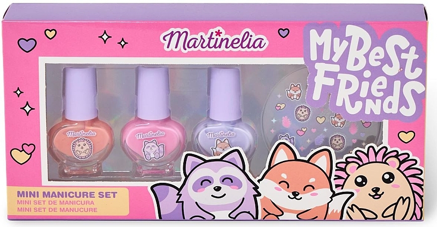 Martinelia My Best Friends (n/polish/3x4ml + n/stickers) - Набір для нігтів "Мої найкращі друзі" — фото N1