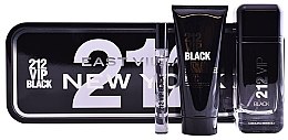 Духи, Парфюмерия, косметика Carolina Herrera 212 VIP Black - Набор (edp/100ml + sh/gel/100ml + edp/mini/10ml)