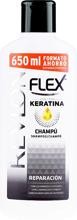 Шампунь для поврежденных волос - Revlon Flex Keratin Shampoo — фото N1