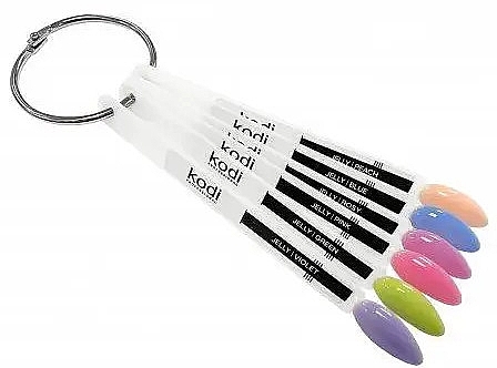Палитра цветного базового покрытия "Jelly", 6 типсов - Kodi Professional — фото N1