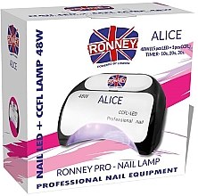 Лампа CCFL+LED - Ronney Profesional Alice Nail CCFL+LED 48w Lamp — фото N2