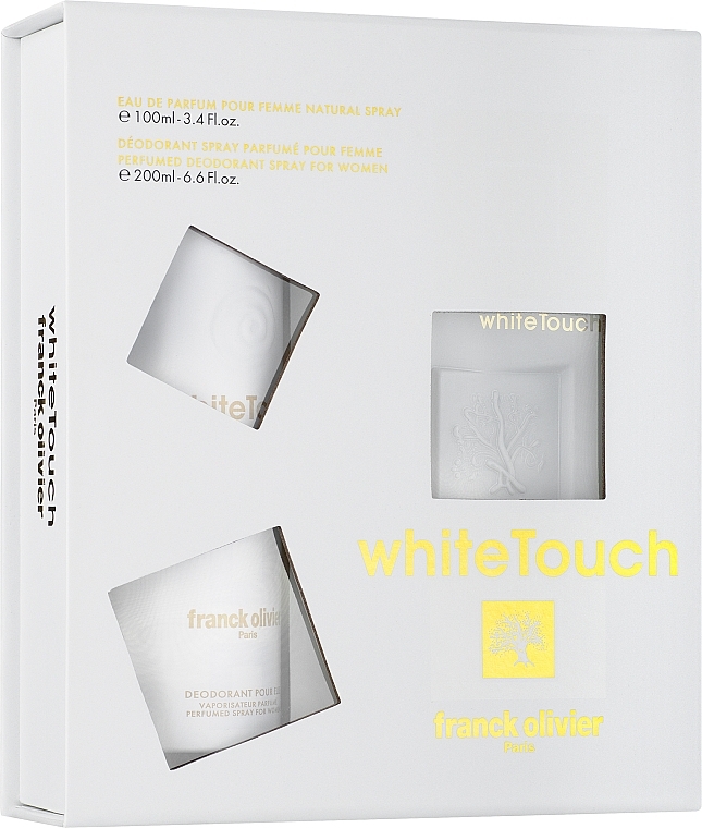 Franck Olivier White Touch - Набір (edp 100ml + deo 200ml) — фото N1