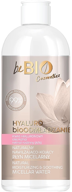 Мицеллярная вода - BeBio Hyaluro Bio Rejuvenation 40+ — фото N1