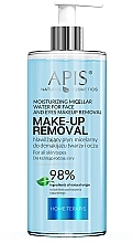 Увлажняющая мицеллярная вода для снятия макияжа с лица и глаз - APIS Professional Home Terapis Moisturizing Micellar Water For Face And Eyes Makeup Removal — фото N1