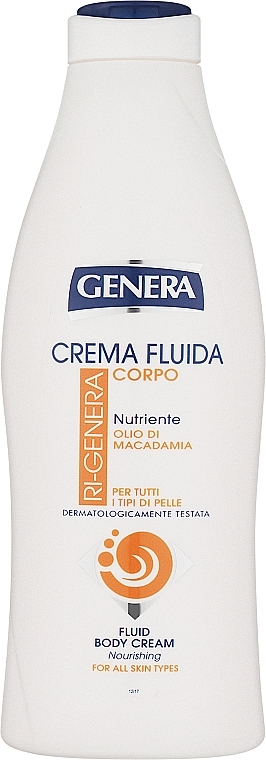 Питательный крем-флюид для тела с маслом макадамии - Genera Cream Fluid — фото N1