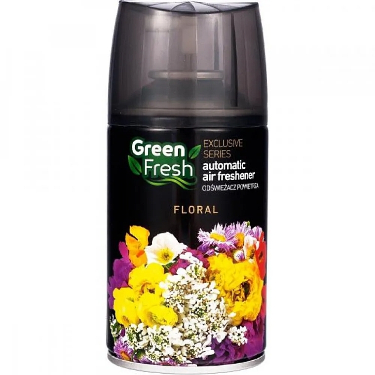 Сменный баллон для автоматического освежителя воздуха "Цветочный" - Green Fresh Automatic Air Freshener Floral — фото N1