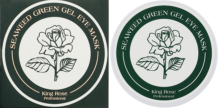 Гидрогелевые патчи для глаз антивозрастные от морщин с водорослями - King Rose Seaweed Green Gel Eye Mask — фото N2