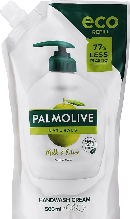 Рідке мило для рук "Молочко та оливка. Інтенсивне зволоження" - Palmolive Naturals (refill) — фото N7