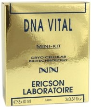 Парфумерія, косметика Міні-набір для омолодження шкіри - Ericson Laboratoire Mini-Kit DNA Vital (cr/10ml + cr/10ml + cr/10ml)