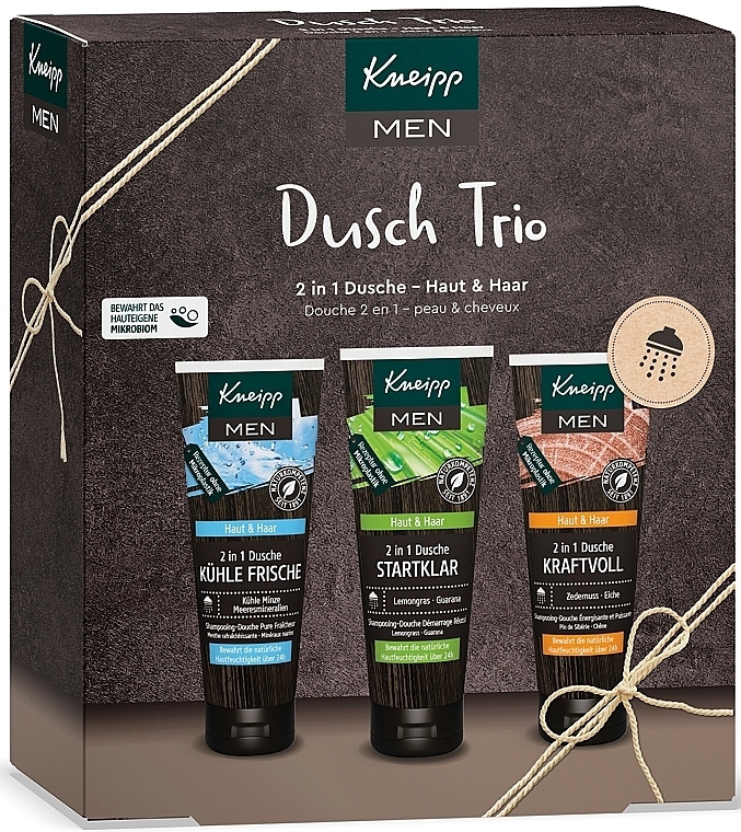 Набор - Kneipp Men Shower Trio (shm/sh/gel/3x75ml) — фото N1