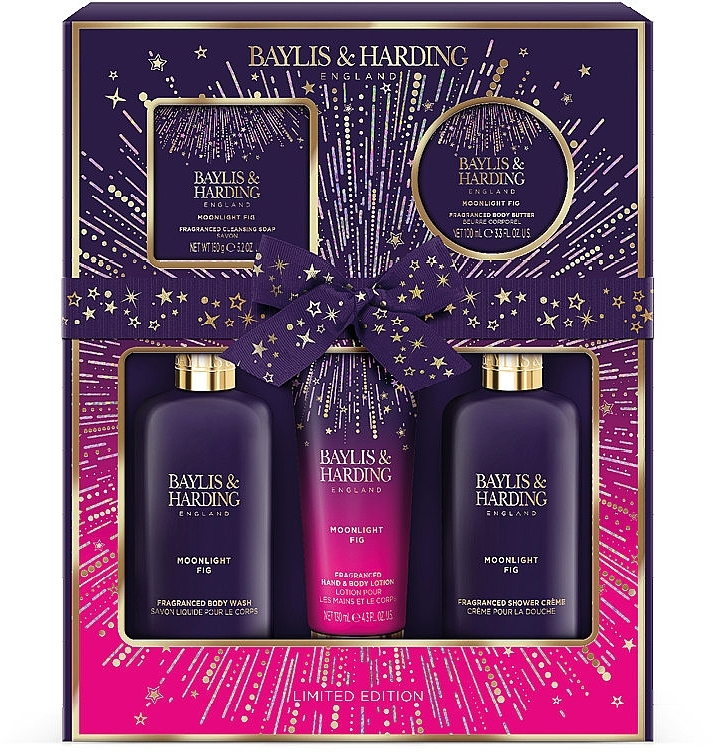 Набор, 5 продуктов - Baylis & Harding Moonlight Fig Perfect Pamper Gift Set — фото N1