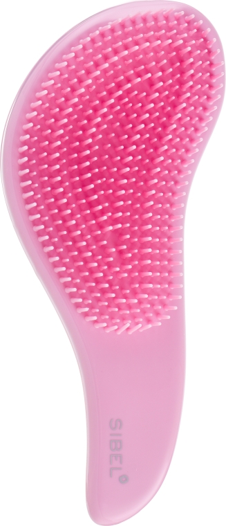 Расчёска для пушистых и длинных волос, розовая - Sibel D-Meli-Melo Detangling Brush — фото N2