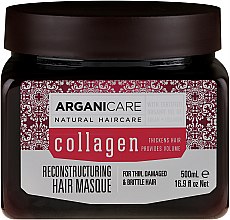 Парфумерія, косметика Маска для волосся з колагеном - Arganicare Collagen Reconstructuring Hair Masque