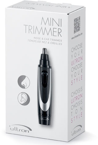 Водонепроницаемый триммер для носа и ушей, черный - Ultron Mini Trimmer — фото N1