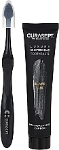 Парфумерія, косметика Набір - Curaprox Curasept Black Whitening Luxury (t/paste/75ml + toothbrush)
