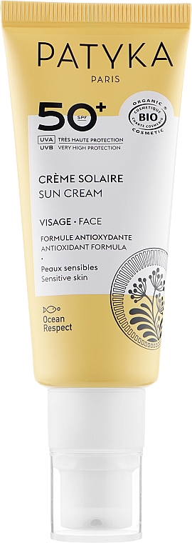 Сонцезахисний крем для обличчя - Patyka Face Sun Cream SPF50