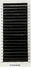 Парфумерія, косметика Накладні вії "Elite", чорні, 20 ліній (mix, 0,1, M, (7-13)), екоупаковка - Vivienne