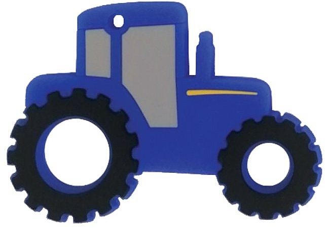 Прорізувач для зубів "Трактор", синій - Lindo LI 328-43 — фото N1