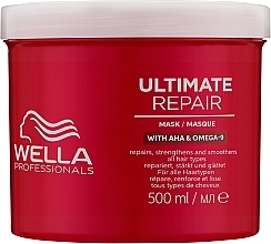 Крем-маска для всіх типів волосся - Wella Professionals Ultimate Repair Mask With AHA & Omega-9 — фото N5