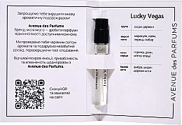 Парфумерія, косметика Avenue Des Parfums Lucky Vegas - Парфумована вода (пробнік)